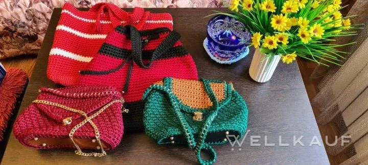 Damen Stricktasche