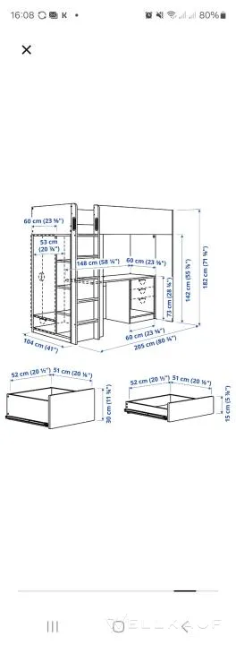 SMÄSTAD Hochbett IKEA 