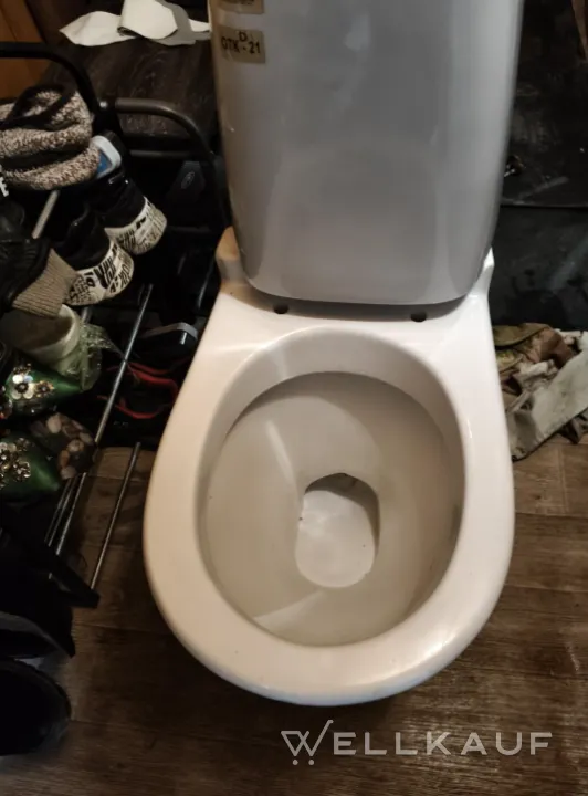 Toilette mit Spülkasten