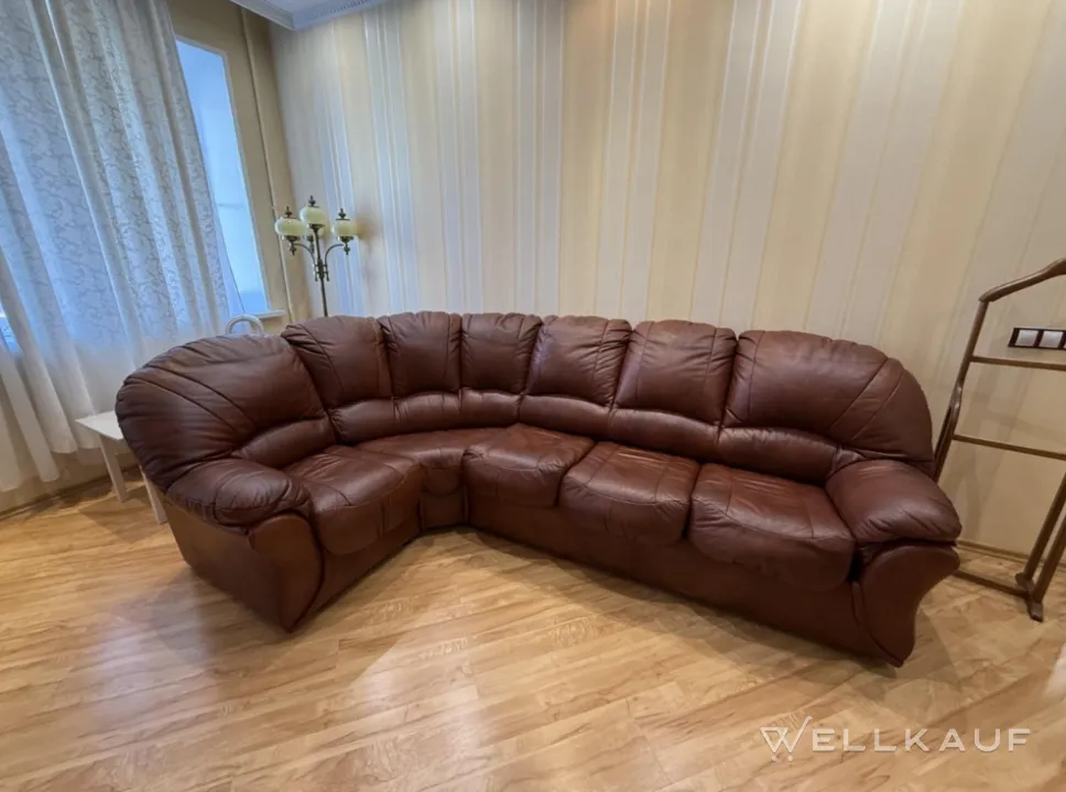 Ecksofa aus Leder