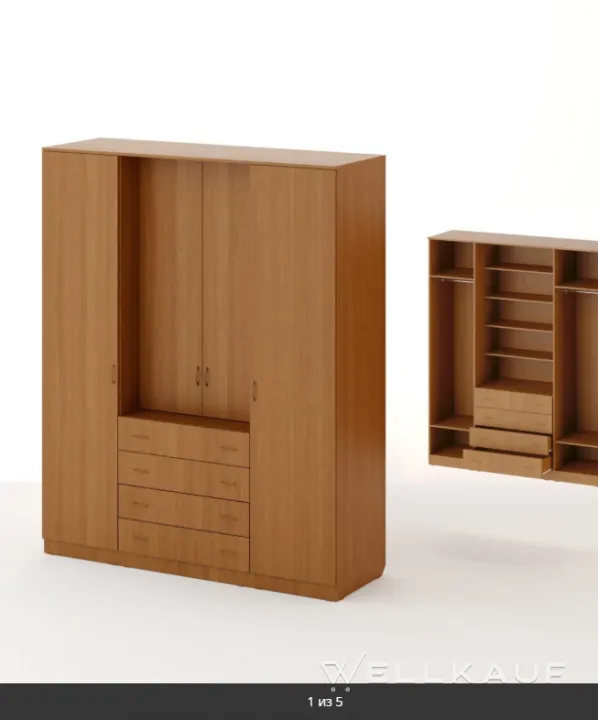 Kleiderschrank mit Kommode