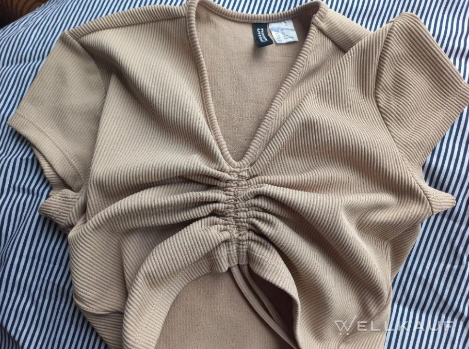 beigefarbenes Top von H&M