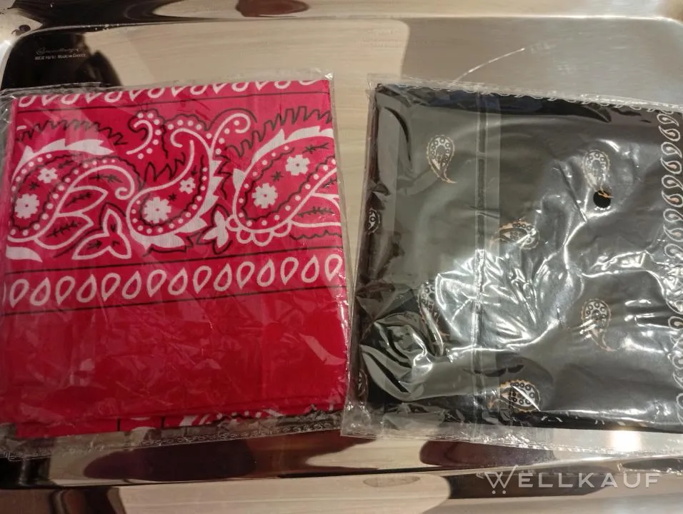 2 set bandanas pink and black