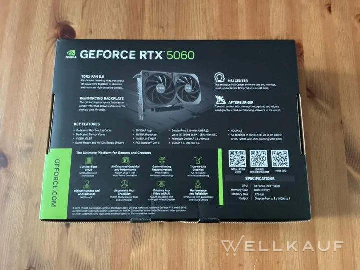 MSI RTX 5060 Shadow 2X OC 8gb