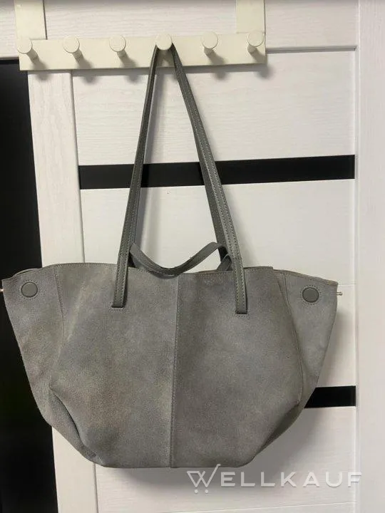 Tasche aus echtem Veloursleder
