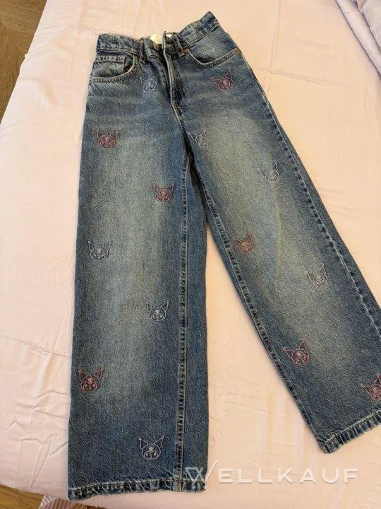 Jeans mit Aufdrucken