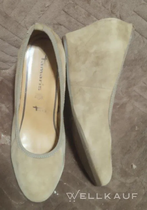 Pumps aus Echtwildleder