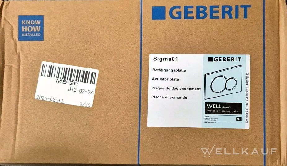Geberrit Bestätigungsplatte  