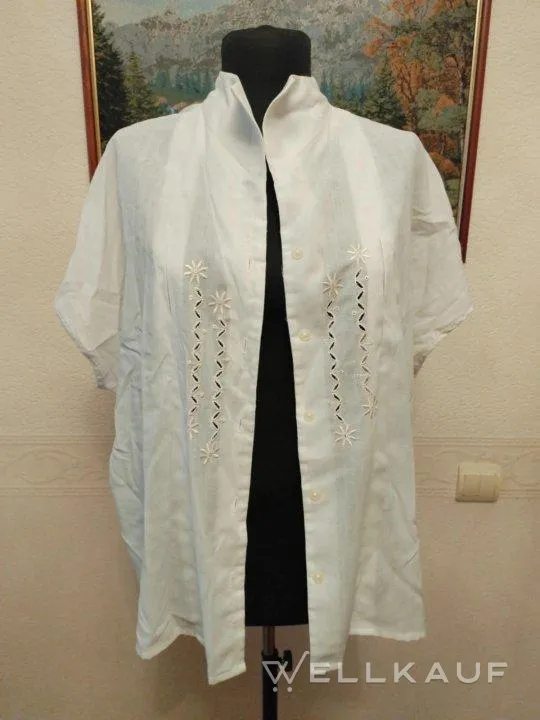 Weiße Damenbluse